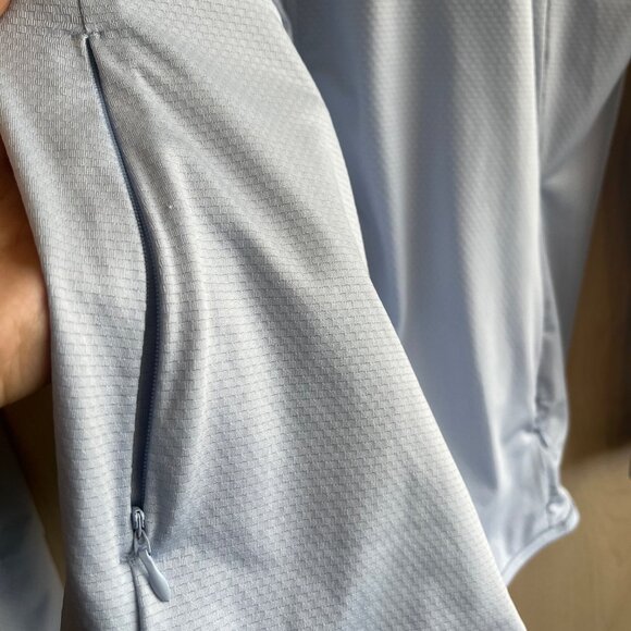 MAGCOMSEN Women's UPF 50+ Lightweight Athletic Jacket Full Zip Light Blue Medium - Picture 4 of 6